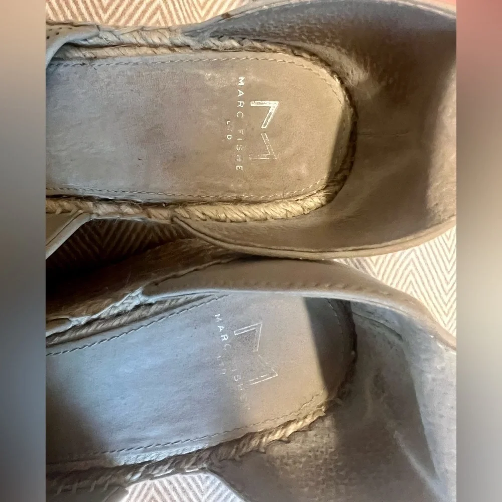 EUC Marc Fisher Women's Adalyn Espadrille Wedge Sandal Size 7